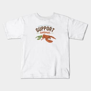 Animal Support | Lobster | Social Distancing Support Animal Since 2020 Kids T-Shirt